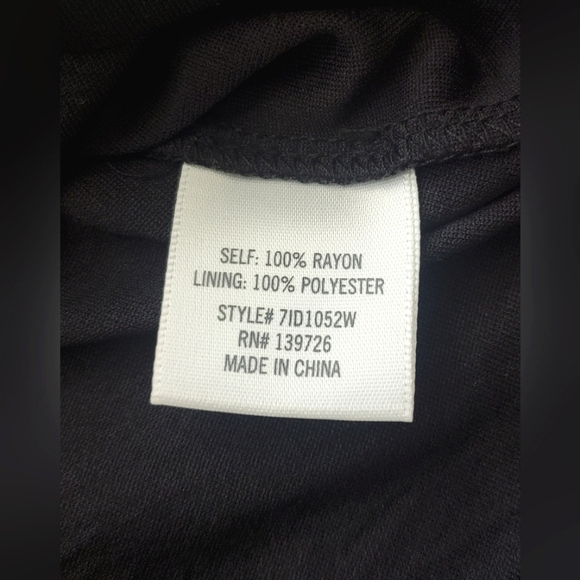 Blue Rain Boho Peasant Dress Black & White Embroidery Eyelet Size Small - Picture 10 of 12